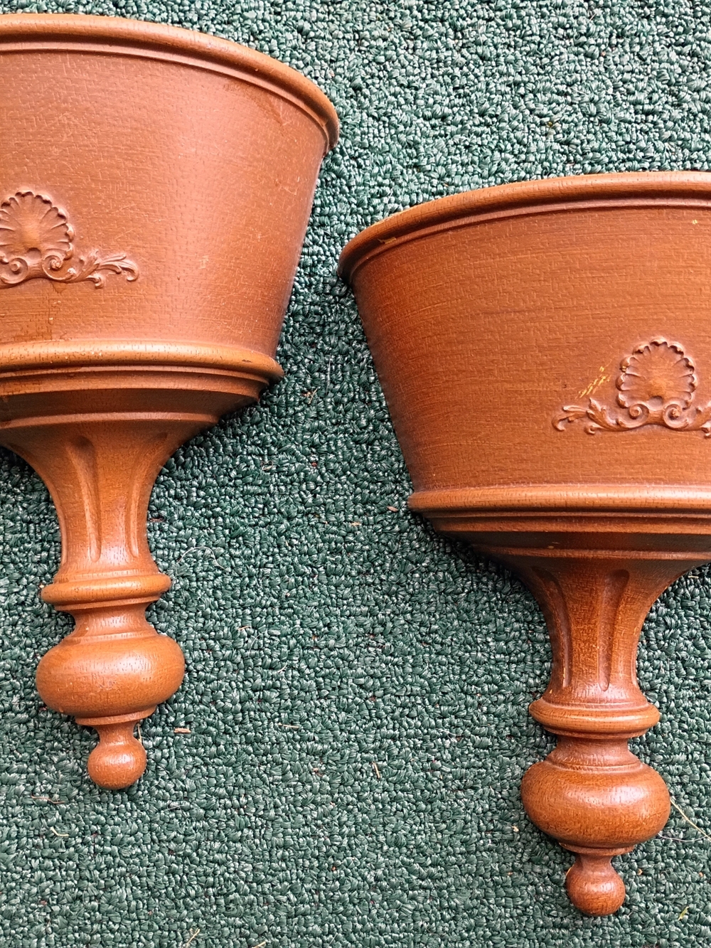 Vtg HOMCO Pair of Wall Pocket Planters Home Decor